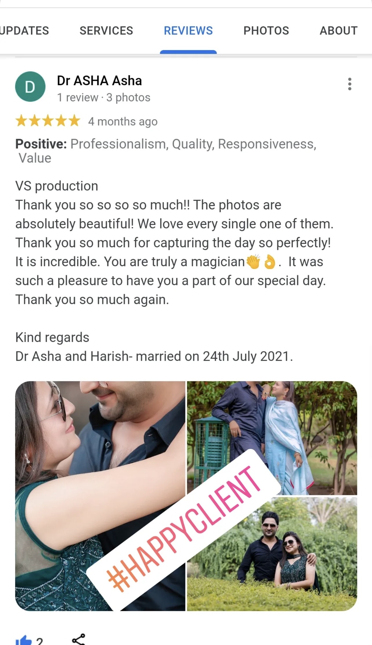Dr Asha review screenshot